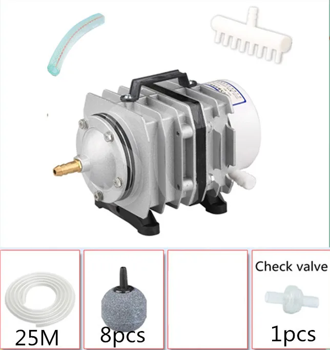SUNSUN ACO-004 A SET 55 Вт 60л/мин SUNSUN аквариум коммерческий воздушный компрессор для аквариума аквакультуры Гидропоника пруд электромагнитный воздушный насос - Цвет: SUNSUN ACO-004 A SET