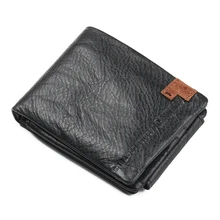 Véritable Cuir Hommes Portefeuille avec Fermeture À Glissière Poche à Monnaie de Carte Porte-Célèbre Marque Designer Court Long Noir Homme Bourses carteras