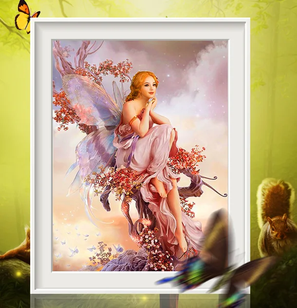 

5d DIY Diamond Painting Angel Cross Stitch kits Diamond Embroidery 3d Diamond Mosaic pattern Resin Portrait gift