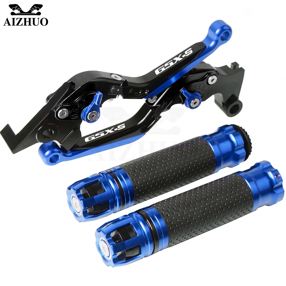 

Motorcycle Brake Clutch Lever Extendable+Hand Grips Handlebar For SUZUKI GSX-S1000/F/ABS GSXS 1000 2015-2019 2016 2017 2018