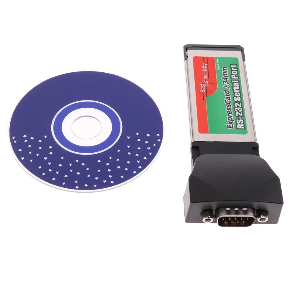 

1Pcs Expresscard 34mm Serial Port Express Card RS232 Serial Port Adapter Card for Notebook