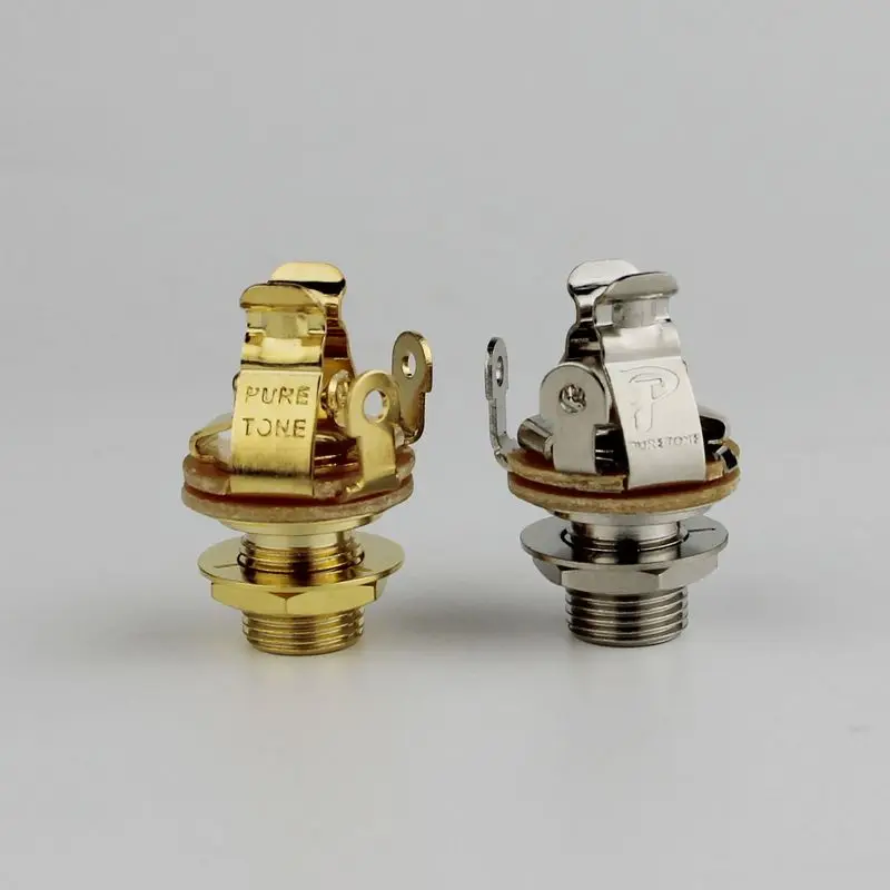 

1 PCS Pure Tone Multi Contact Mono 1/4" Output Jack, Nickel Or Gold