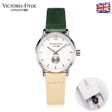 Victoria Hyde Women Quartz Watch Ladies Summer Waterproof Wrist Watches Leather Strap Green And Yellow Brand Luxury With BOX