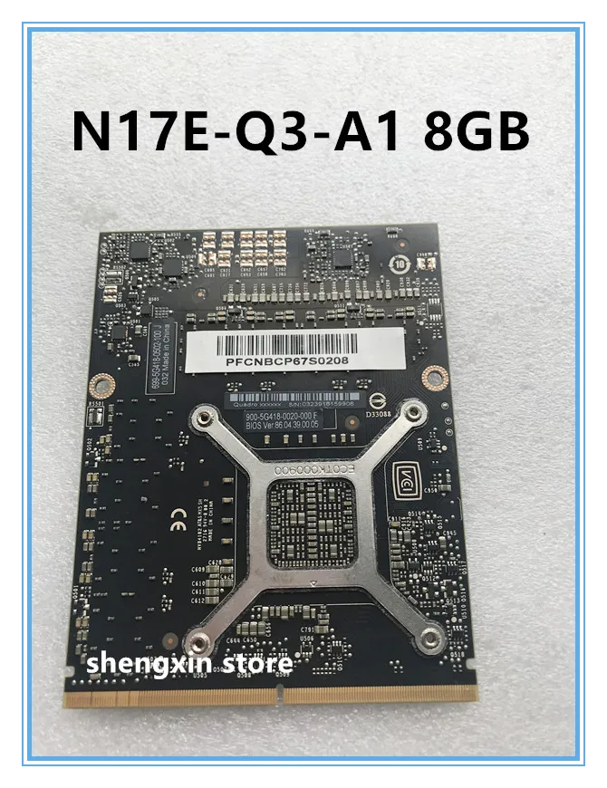 Новинка! Видеокарта Quadro P4000 P4000M N17E Q3 A1 8 Гб S/N:0323916159906 DDR5 для ноутбука HP ZBook17 G3 G4 DELL M7710