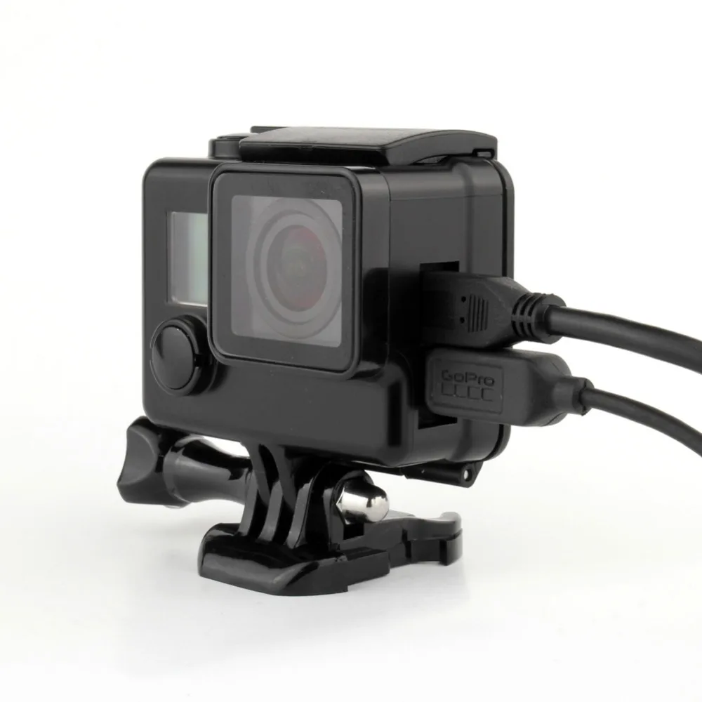 Gopro Hero 43 plus Side Opening Blackout Housing Case Side Open Black Skeleton Protective Cover Shell for GoPro Hero 4 Gopro Hero 3+ GoPro Hero 4 Blackout Housing Case Side Opening Housing Case (1)