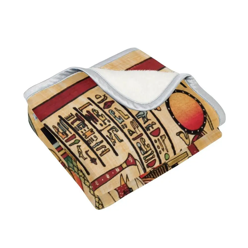 Antique Egyptian Papyrus Blanket Soft Warm Blankets for Bed Couch Sofa Lightweight Travelling Camping Cobija Home Decor Antique Egyptian Papyrus Blanket Soft Warm Blankets for Bed Couch Sofa Lightweight Travelling Camping Cobija Home Decor