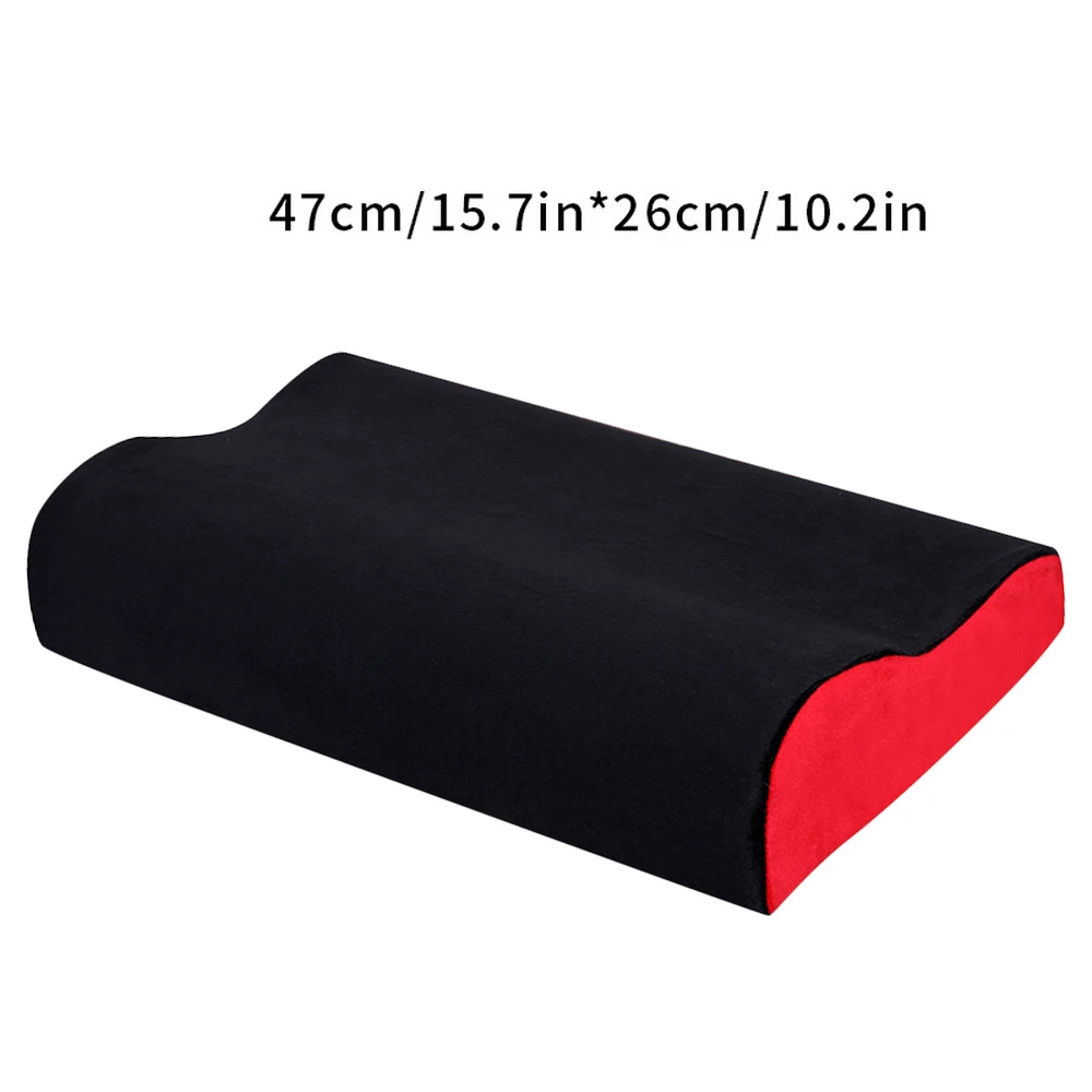 1 шт. 50x30 см подушка из пены с эффектом памяти волоконные подушки с медленным отскоком массажер ортопедическая латексная подушка для шеи шейный уход за здоровьем 5 цветов - Цвет: black red