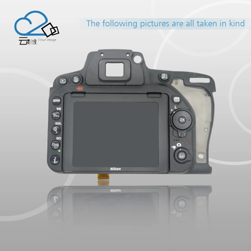 

Test OK!D750 back cover with LCD display screen back case with menu button,flex cable FPC for Nikon