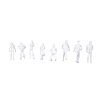 

100PCS Figures 1: 75 Scaled Models Train Building People for Layout
