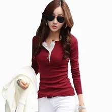 2017 winter autumn woman lady casual cotton shirt tee top long sleeve Blouse buttons solid basic OL blusas fashion S~XXL D0438