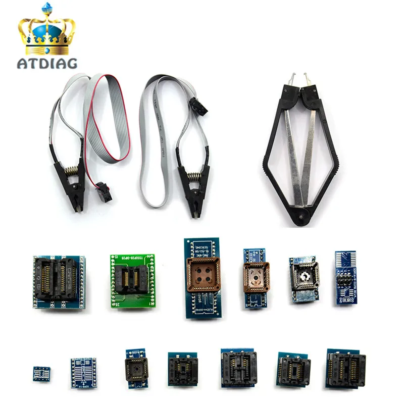 

13 PCS Universal Adapter Socket+ IC Extractor for Programmer TL866A TL866CS EZP2010 G540 TNM5000 Free ship