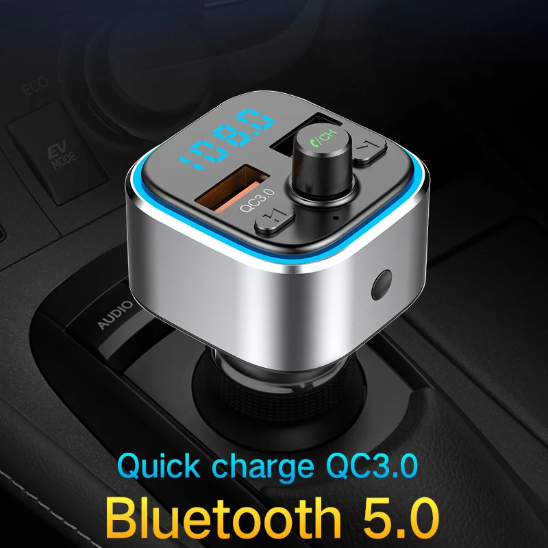 

CDEN car mp3 music player car color atmosphere lamp FM transmitter lossless Bluetooth 5.0 receiver QC3.0 quick car charger