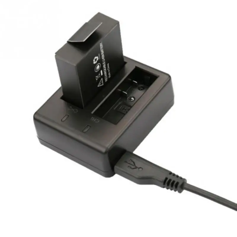 

1Pcs Original Battery Charger SJCAM Battery Double-Groove SJ4000 Bateria +Dual Charger+USB Cable For SJ 4000 SJ5000 SJ6000