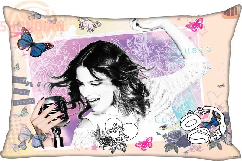 Pillow Case Горячая прямоугольная наволочка(с двух сторон) на заказ Удобная Виолетта стильная Наволочка на молнии просто чехол - Цвет: Pillow Case