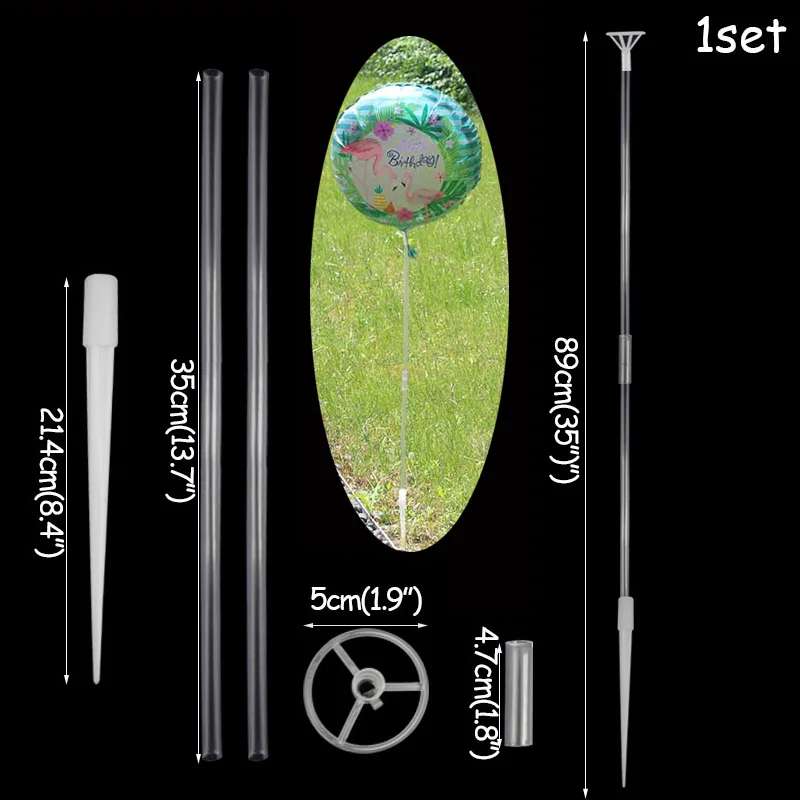 Пластиковый надувной шар стенд декоративные шары для дня рождения шар стенд Дети День рождения украшения для вечеринок Свадебные воздушные шарики держатель трубки - Цвет: 1set balloons stand5