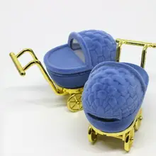 Милые детские коляски Форма шкатулке серьги кольца Цепочки и ожерелья подвеска ювелирные изделия Дисплей стойки подарок Коробки хранения 100 шт./лот