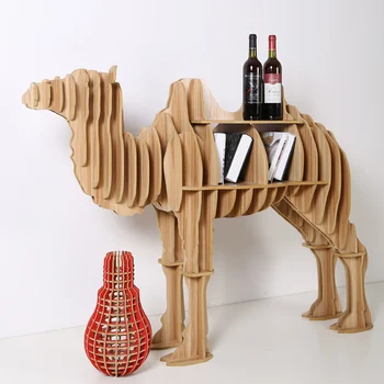 

1 set Assorted Creative Wooden Camel Desk Table For Home Decoration Art Wooden Furniture TM011M