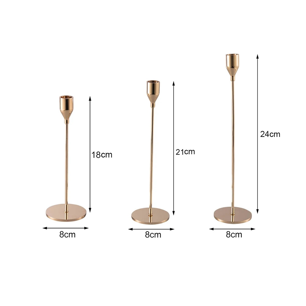 Металлические подсвечники, простые золотые свадебные украшения, бар, вечерние, декор для гостиной, Рождество, Год, домашний декоративный подсвечник