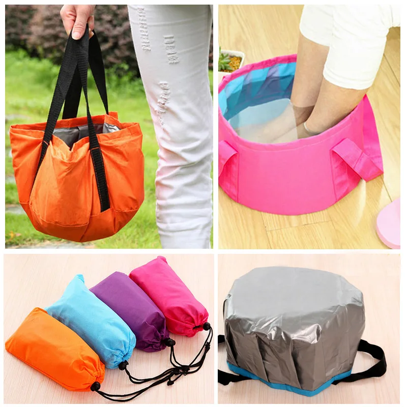 Cubo de Camping 15L lavabo al aire libre impermeable plegable Cubo de viaje portátil cubo plegable olla plegable cubo de agua Cubo de Camping 15L lavabo al aire libre impermeable plegable Cubo de viaje portátil cubo plegable olla plegable cubo de agua