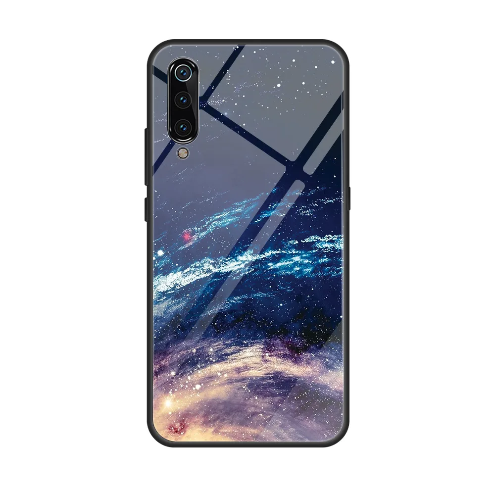 Красный mi 7 Note 7 Pro Note 6 Pro Red mi K20 Pro Red mi 6 Pro mi 9T mi 9 mi 8 mi x3 чехол противоударное покрытие звездное пространство закаленное стекло чехол - Цвет: 1115