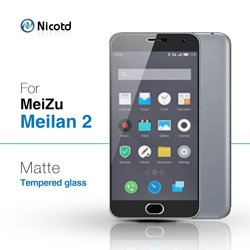 Nicotd 9H 0,26 мм матовая пленка из закаленного стекла для Meizu M2 MINI Meilan 2 защита экрана без отпечатков пальцев Защитное стекло