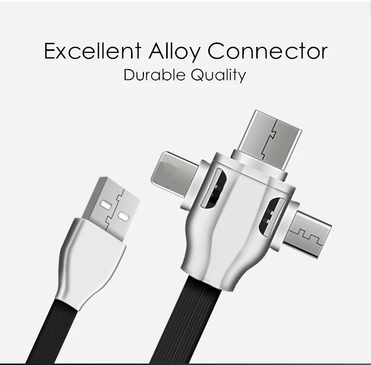 3 в 1 кабель USB светильник плоский кабель Micro usb type-C кабель для huawei Xiaomi Redmi samsung USB кабель для iPhone XR X XS MAX