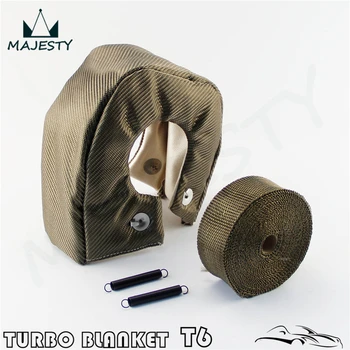 

T6 BASALT TURBO TURBINE HEAT-WRAP BLANKET +30FT Downpipe Header Wrap Tape T 6