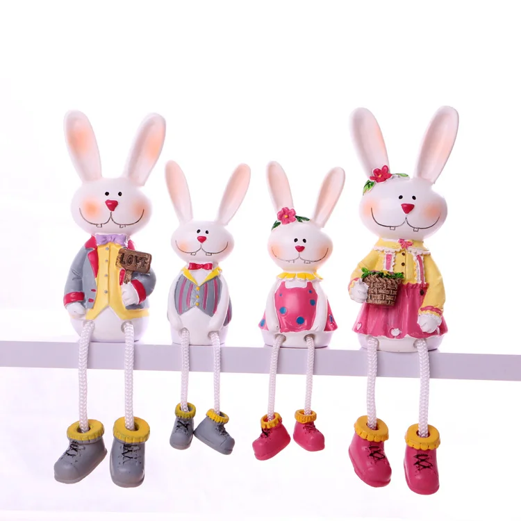 

Miffy rabbit hanging foot doll a creative resin doll personality handicraft living room trinkets ornaments