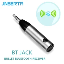 Jinserta мини Беспроводной Bluetooth 4.1 Car Kit Hands Free 3.5 мм Jack Bluetooth приемник аудио адаптер AUX для Динамик наушников