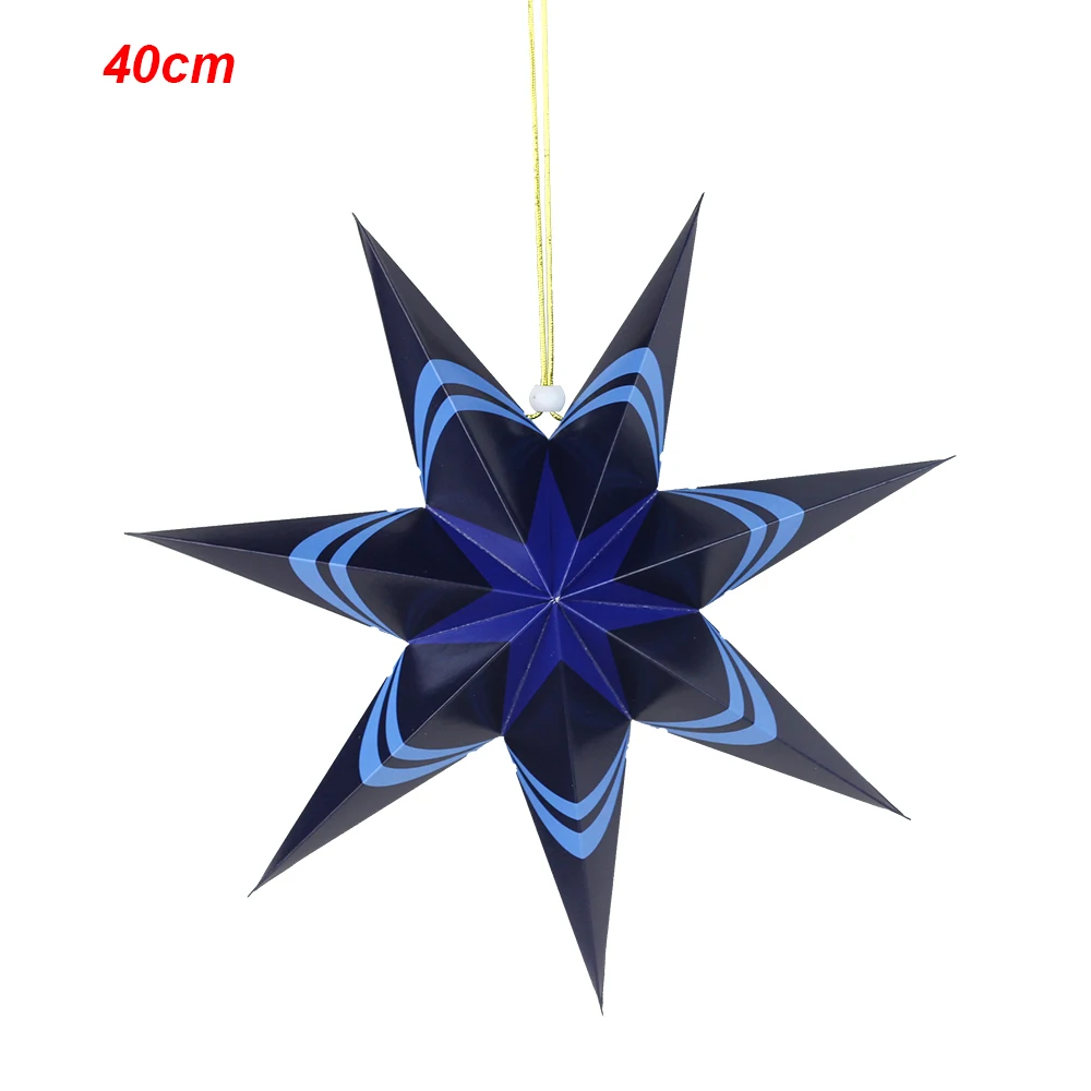 Merry Christmas 40cm / 45cm / 60cm Decorative Star Christmas Tree Decoration Christmas Home Hanging Elements Paper Star