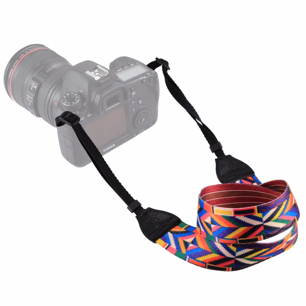 PULUZ ремешок для зеркального фотоаппарата в ретро этническом стиле многоцветный плечевой ремень камеры ремень для Nikon/Canon/sony/Panasonic SLR/DSLR