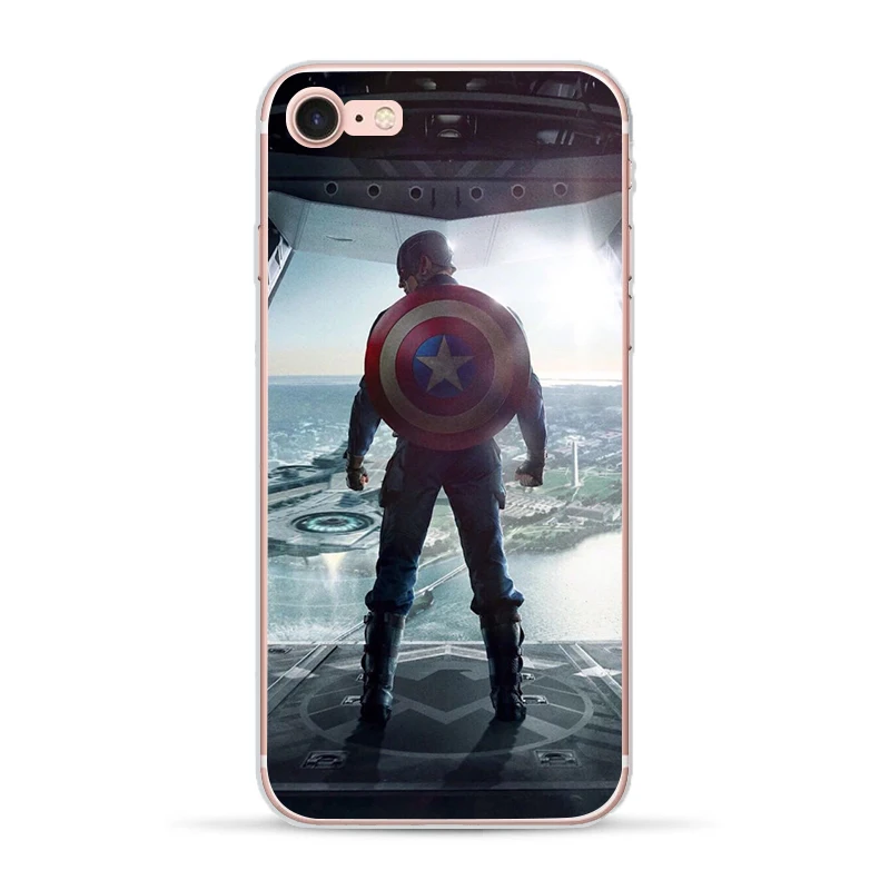 Marvel Мстители для Apple iphone 7 8 X XR XS MAX 6 6S Plus чехол 5 5S SE чехол для телефона мягкий ТПУ чехол Железный человек оболочка Человек-паук - Цвет: 22