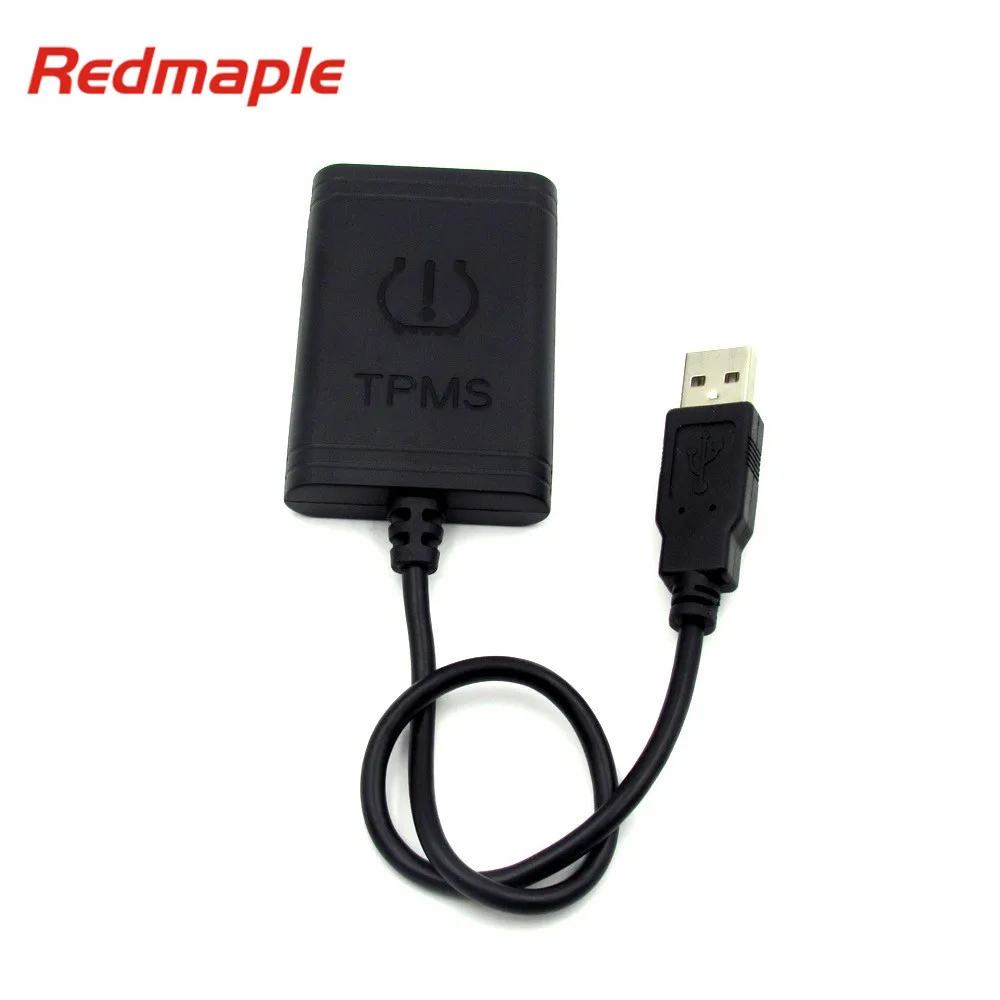 Wireless USB TPMS Tire Pressure Monitor Auto Alarm System With Four