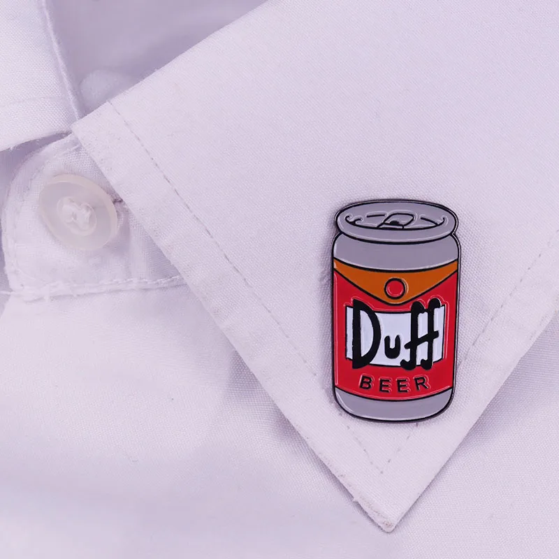 Duff пиво Симпсоны булавка значок брошь даффман подарок на день рождения для папы бар юморное искусство для мужчины пещера