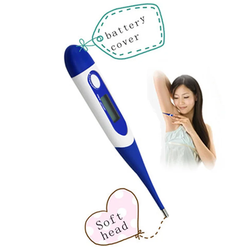 1/2pcs Digital Thermometer Anal Armpit LCD Display Body Thermometer