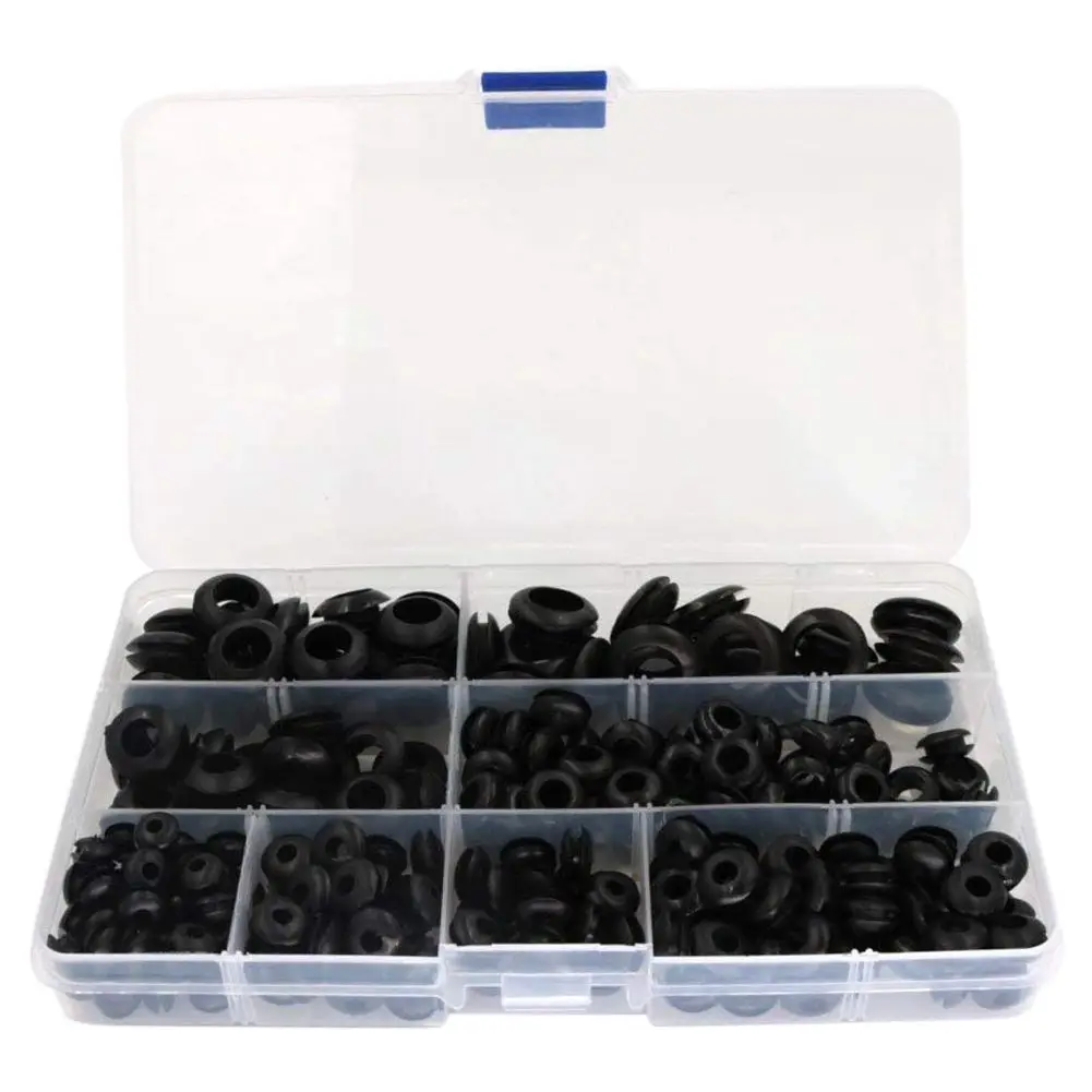 Hot Sale 260pcs Rubber Grommet Assortment Wiring Coil Wire Gasket M3