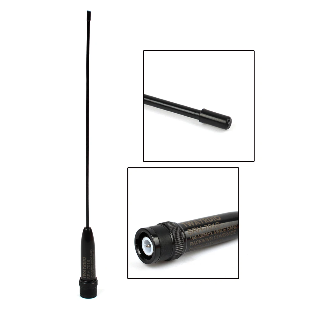 HYS SRH701S BNC Dual Band VHF/UHF Flexible Ham Handheld Portable Two