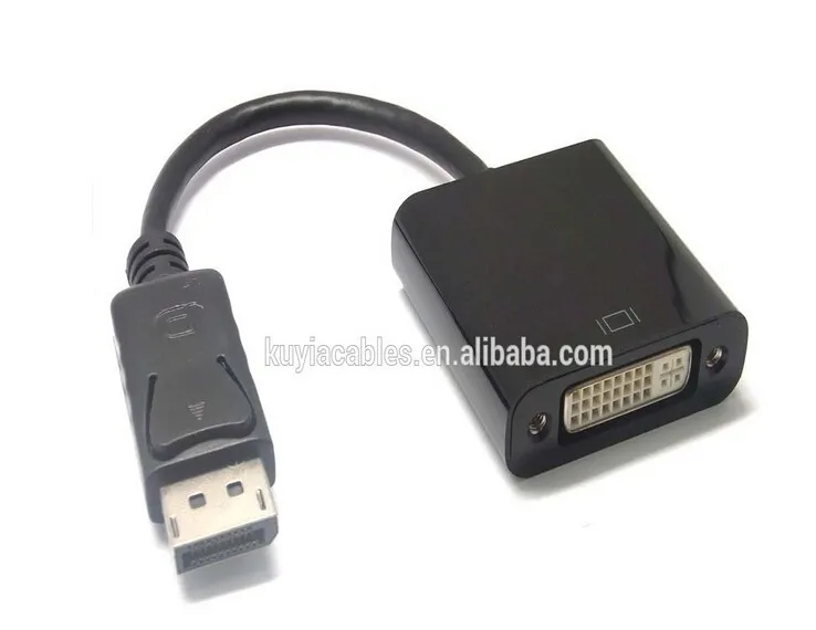 KUYIA 5 шт./лот DisplayPort DP мужчина к DVI Женский Кабель-адаптер конвертер для crt ЖК-мониторы и проекторы