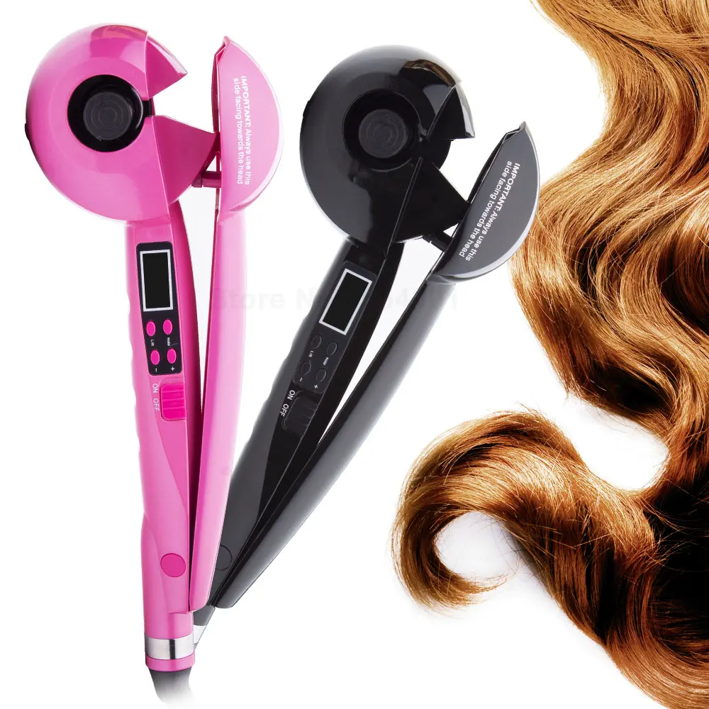 

2019 LCD Digital Automatic Hair Curler Ceramic Magic Curling Iron Fast Heating Hair Styling Tools 100V-240V Dual Voltage