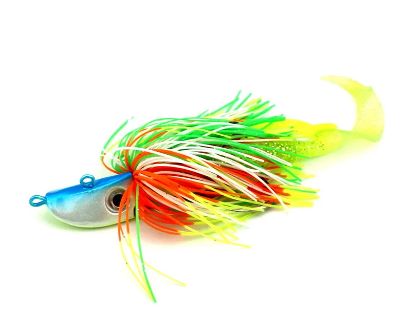 Cabeça de Chumbo Iscas de Pesca Lote Polvo Lula Gabarito Spinnerbait Pique Buzzbait Peche Baits Mar Pesca Tackles 4 pc - 60g 6 de pesca pique peche baits mar pesca tackles