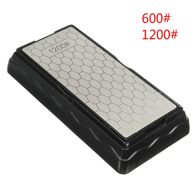 

600/1200 Grit Sharpener Double-Side Diamond Whetstone Knife Sharpening Stone Kitchen Chef Knife Sharpening Grindstone