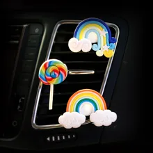 Автомобильный освежитель воздуха Духи клип Декор ароматизатор диффузор авто аксессуары Радужный леденец Кондиционер Выход клип