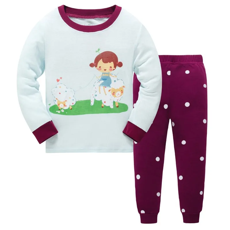 Детский пижамный комплект; детская пижама с динозавром из мультфильма; хлопок; удобная одежда для сна для мальчиков и девочек; семейная одежда; пижамы; Размер От 3 до 8 лет