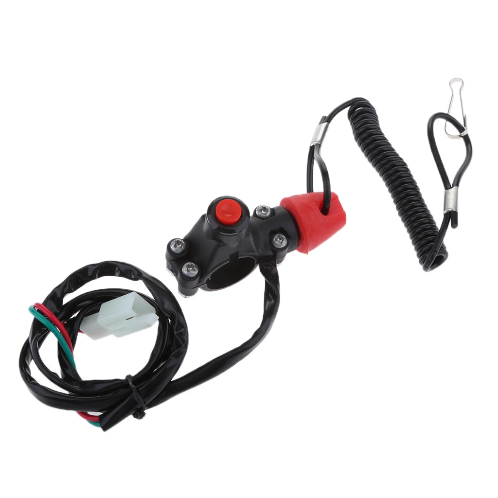 Safety Tether Engine Stop Kill Switch for 47cc 49cc Mini Pocket Dirt Bike Switching Off the Motor Smoothly And Safely | Автомобили и