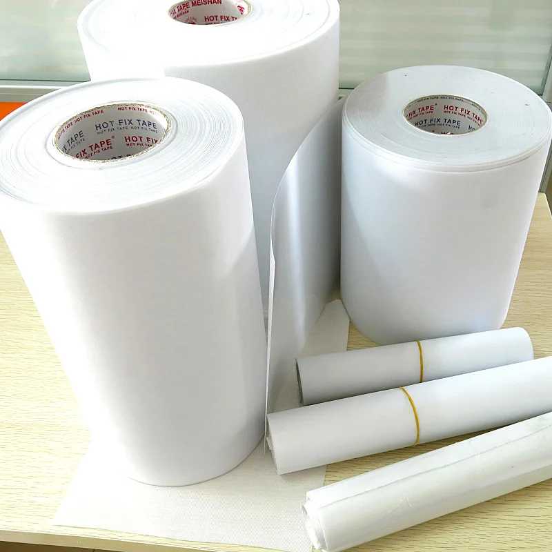 AcrylicHotFixpapertape10Mlength24CMwideadhesiveirononheat