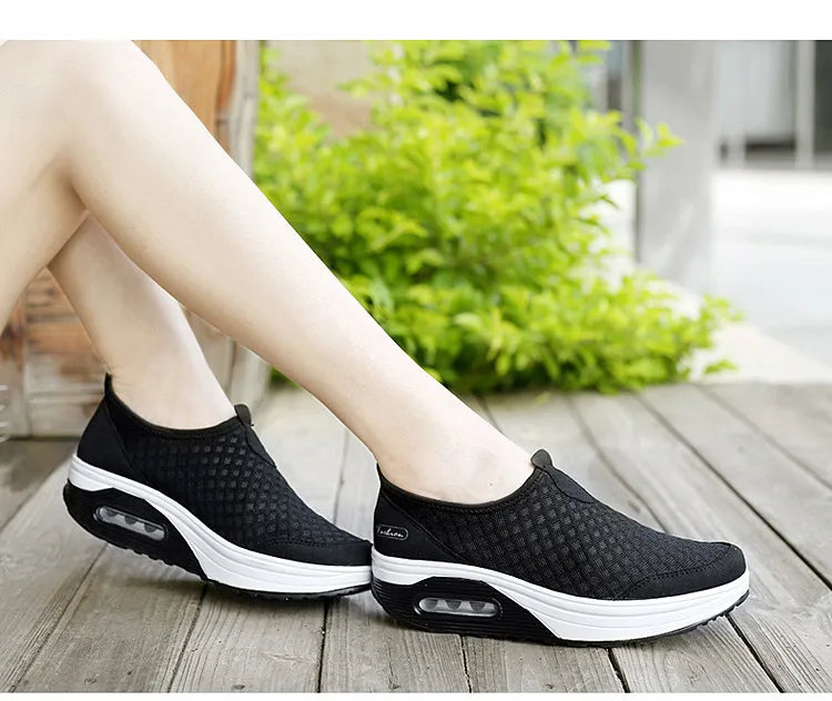 Модная женская обувь на плоской подошве; дышащие летние повседневные лоферы из сетчатого материала; обувь для танцев; удобные женские кроссовки; zapatos mujer; большие размеры 35-42