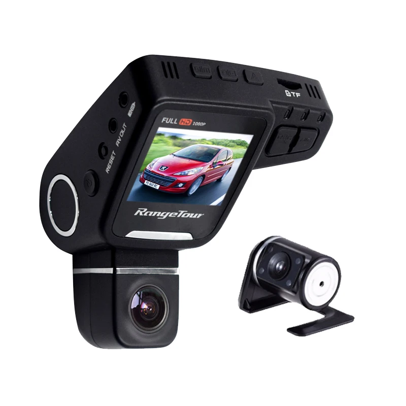 Автомобильный видеорегистратор с двумя объективами Range Tour, Dashboard camera C10s Plus, Full HD, 1080 P, 2,0 дюйма, ЖК-дисплей, 170 градусов, g-сенсор, видеорегистратор, видеорегистратор