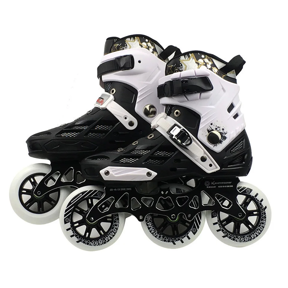 Professional Adult Speed Roller Skating Shoes Changeable Slalom Speed ...