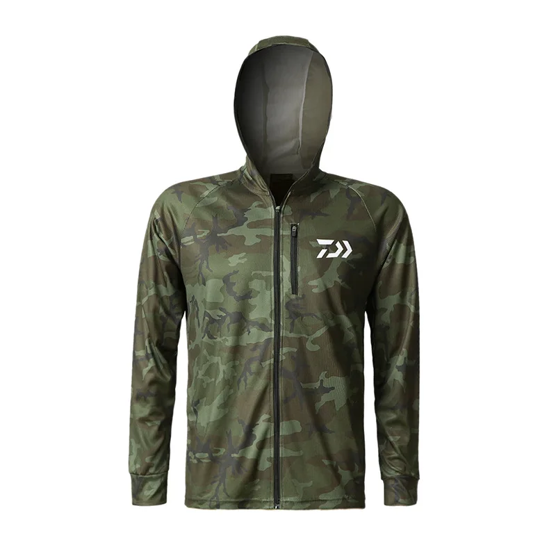 

2019 Camouflage Male Fishing Suit Outdoors Motion Fishing Suit Sunscreen Long Sleeves Breathable Quick Drying Ultraviolet-proof