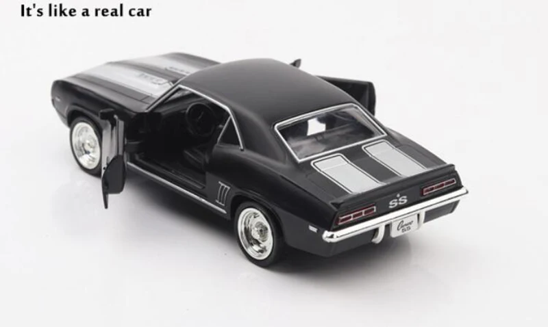 1/36 масштаб 13,4 см сплав металл литье под давлением классический Chevrolet Camaro 1969 супер спортивная модель автомобиля игрушки для детей подарки коллекция